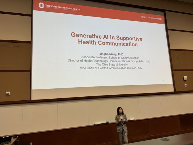 Professor Meng Presents on AI Chatbots in Health Communication at UW-Madison
